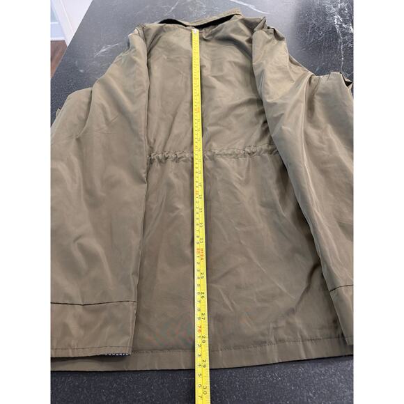 Twinklady Olive stripe contrast raincoat XL - Picture 7 of 9